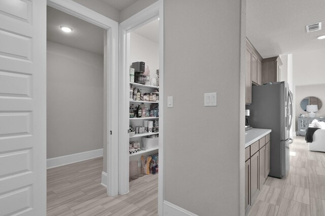 hall with baseboards