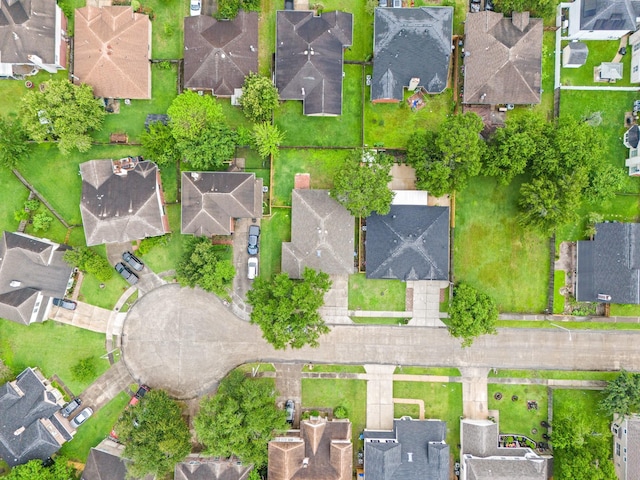 aerial perspective of suburban area