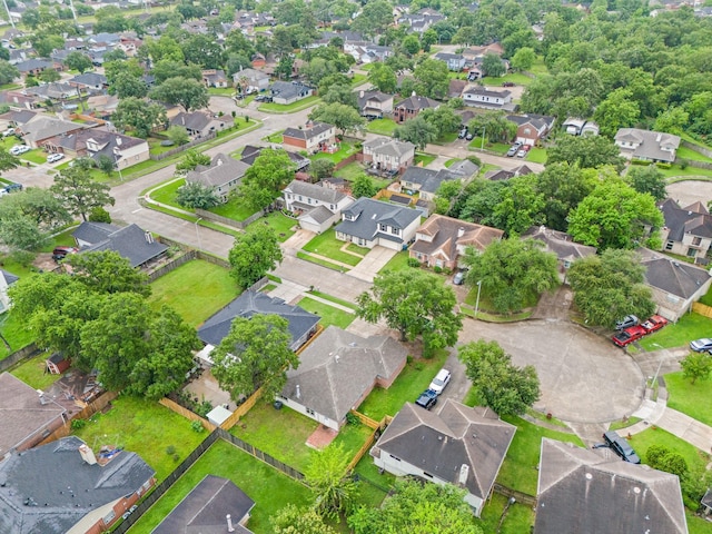 aerial perspective of suburban area
