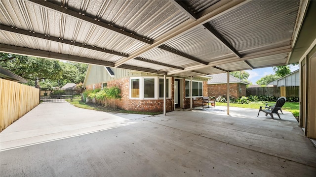 9210 Linkmeadow Ln, Houston, TX 77025 - view of patio / terrace featuring a fenced backyard