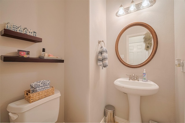 half bath with toilet