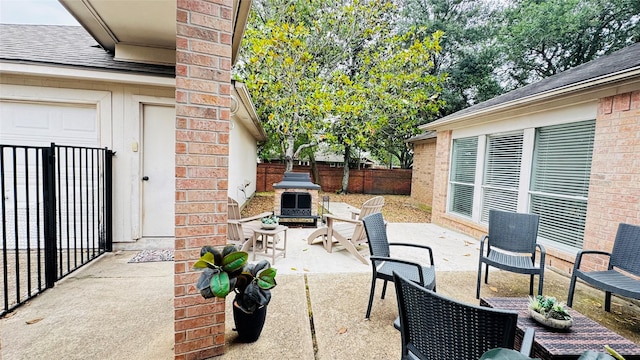 view of patio / terrace featuring a fenced backyard