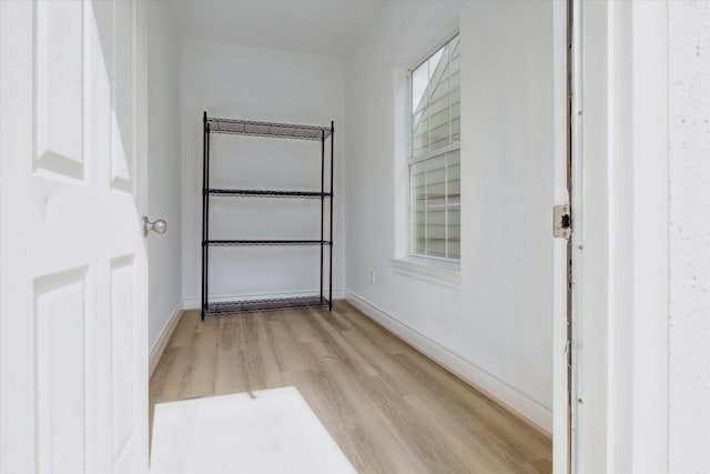 2813 Clinton Dr, Houston, TX 77020 - entryway with light wood-type flooring and baseboards