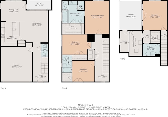 2813 Clinton Dr, Houston, TX 77020 - floor plan / room layout