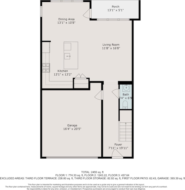 2813 Clinton Dr, Houston, TX 77020 - property floor plan