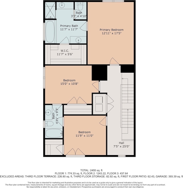 2813 Clinton Dr, Houston, TX 77020 - floor plan / room layout