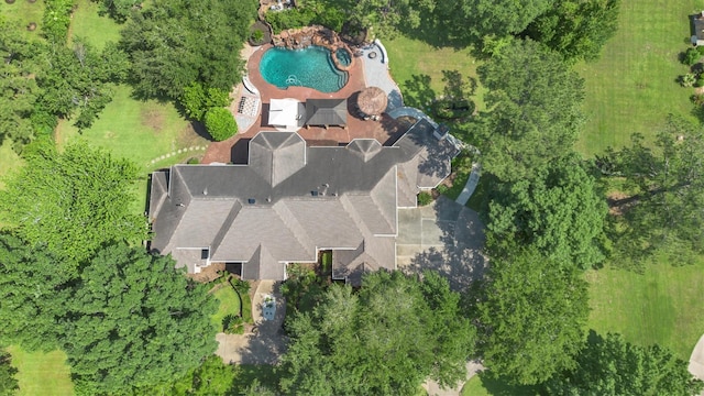 12710 Everhart Pointe Dr, Tomball, TX 77377 - aerial view of property's location with a pool area