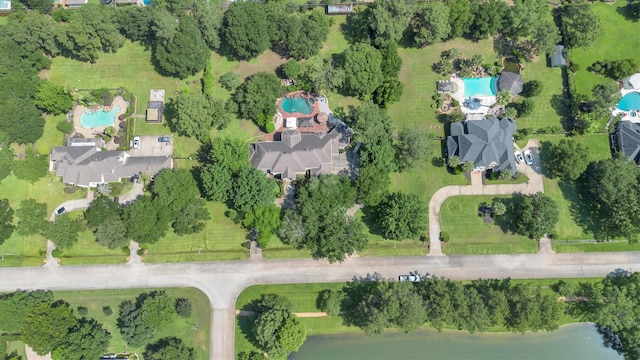12710 Everhart Pointe Dr, Tomball, TX 77377 - aerial overview of property's location with a pool and a large body of water