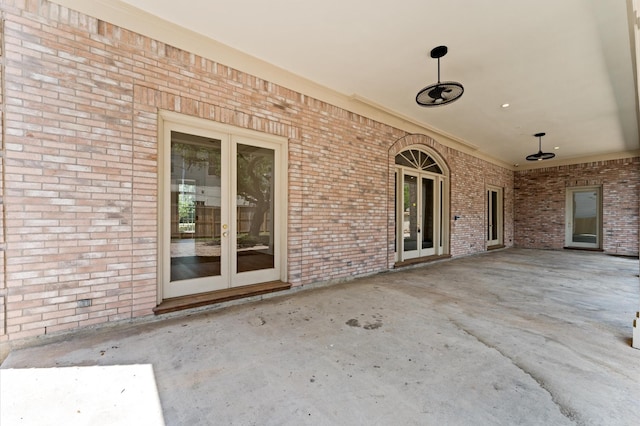 6104 San Felipe St, Houston, TX 77057 - view of patio / terrace featuring french doors