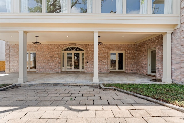 6104 San Felipe St, Houston, TX 77057 - view of patio / terrace featuring french doors