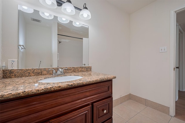 13040 Trail Hollow Dr Unit 3040, Houston, TX 77079 - bathroom featuring tile patterned floors and vanity