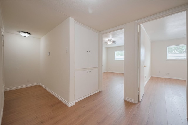 13040 Trail Hollow Dr Unit 3040, Houston, TX 77079 - hallway featuring light wood-style flooring and baseboards
