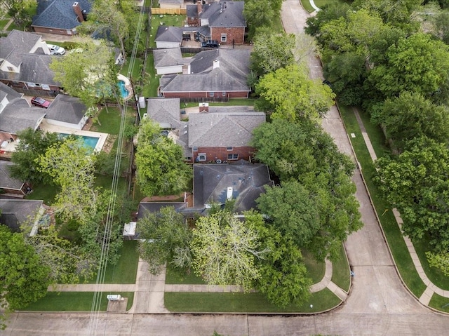 aerial perspective of suburban area