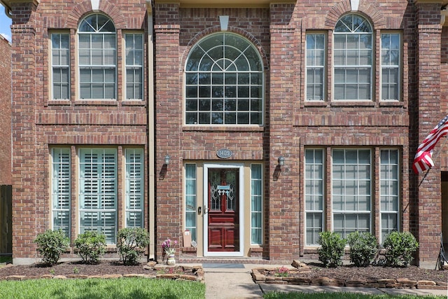 1409 Cherokee St, Deer Park, TX 77536 - view of exterior entry featuring brick siding
