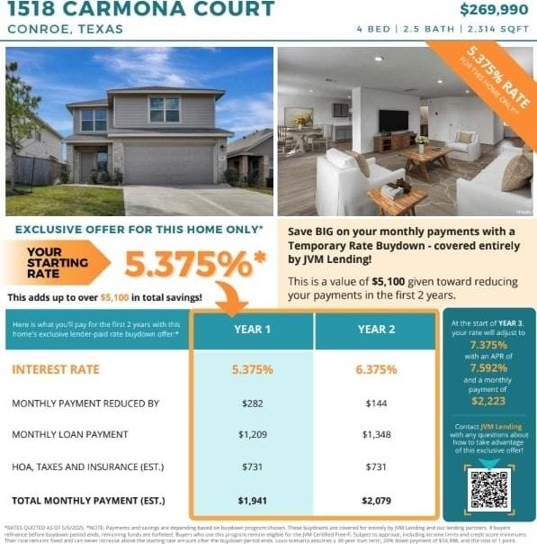 1518 Carmona Ct, Conroe, TX 77301 - view of marketing collateral with multiple images
