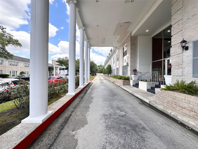 view of asphalt road
