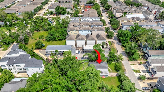 1227 W 25th St, Houston, TX 77008 - aerial perspective of suburban area