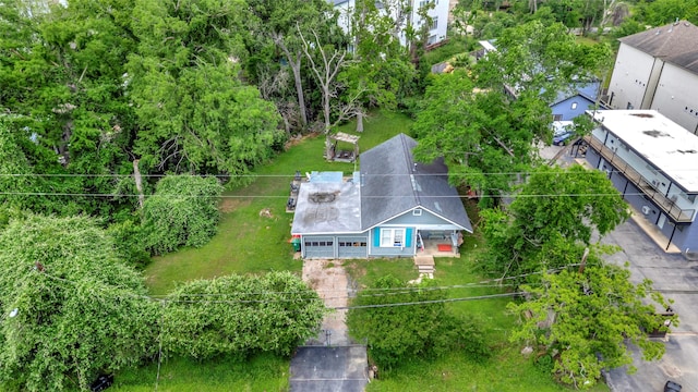 1227 W 25th St, Houston, TX 77008 - aerial view of property and surrounding area