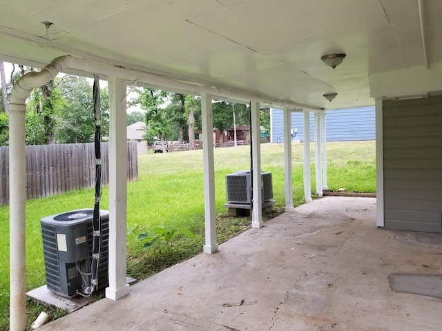 1305 Saint Lawrence River Rd, Conroe, TX 77316 - view of patio with central air condition unit