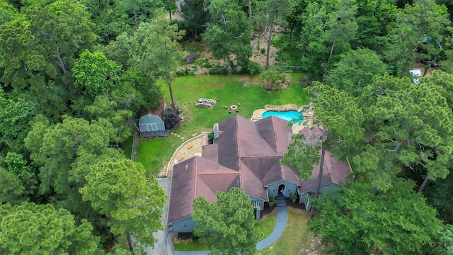 view from above of property