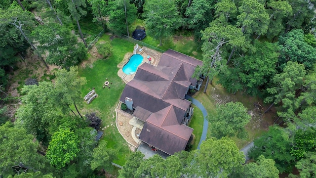 aerial view of property's location