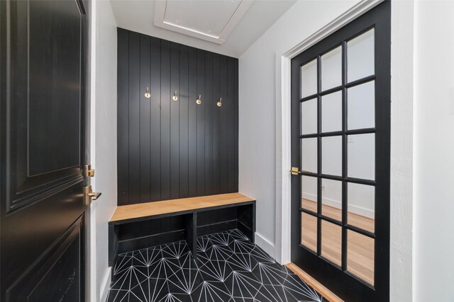 317 Kelley St, Houston, TX 77009 - mudroom featuring baseboards and tile patterned flooring