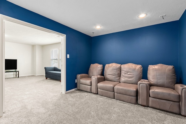 30722 Lavender Trace Dr, Spring, TX 77386 - carpeted home theater with baseboards and recessed lighting