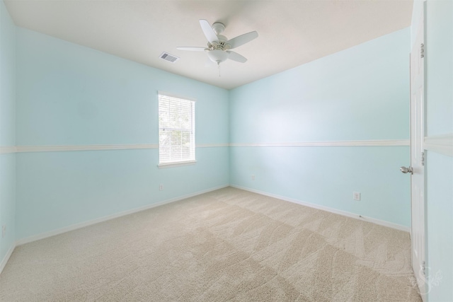 3722 Rocky Ledge Ln, Katy, TX 77494 - spare room with carpet, a ceiling fan, and baseboards