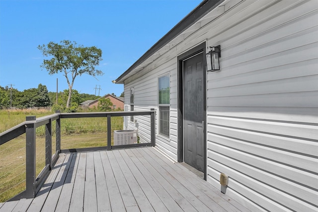 1107 Cypress St, Diboll, TX 75941 - deck featuring cooling unit