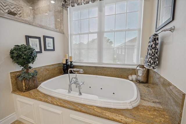 3814 Todville Rd, Seabrook, TX 77586 - full bathroom with a tub with jets