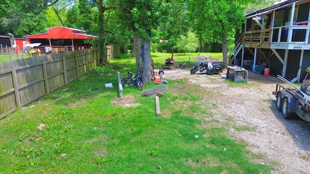 26643 Carol Ln, Splendora, TX 77372 - view of yard featuring fence