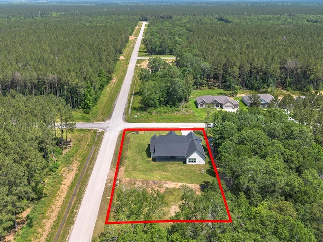1462 Rd 66114, Dayton, TX 77535 - view of property location featuring a forest and property parcel outlined