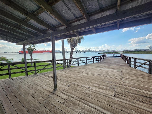 dock with a water view