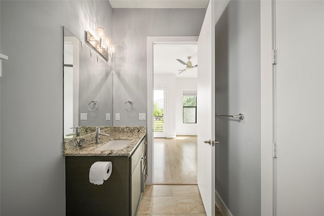 bathroom featuring vanity