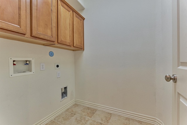 71 Ginger Jar St, The Woodlands, TX 77382 - laundry area with hookup for an electric dryer, cabinet space, baseboards, and hookup for a washing machine
