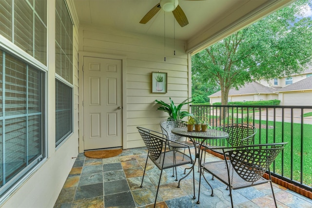 71 Ginger Jar St, The Woodlands, TX 77382 - balcony featuring ceiling fan