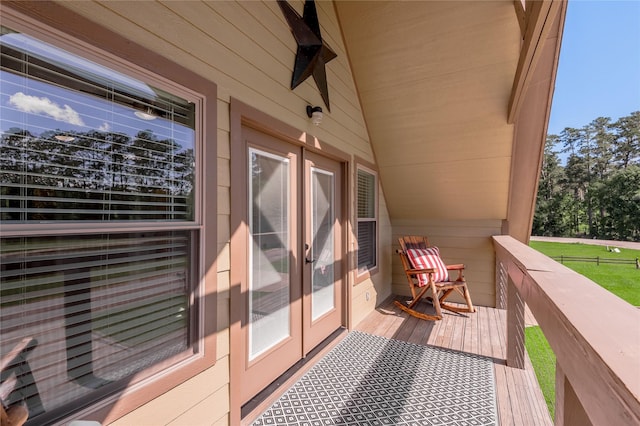 16 Wildwood Lake Dr, Huntsville, TX 77340 - balcony featuring french doors