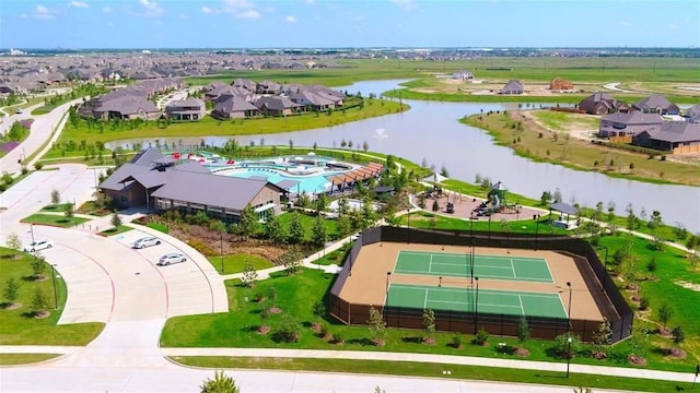 2715 Chestnut Oak Cir, Brookshire, TX 77494 - aerial view of residential area with a nearby body of water