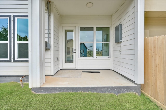 111 Capetown Way, Conroe, TX 77356 - property entrance featuring electric panel
