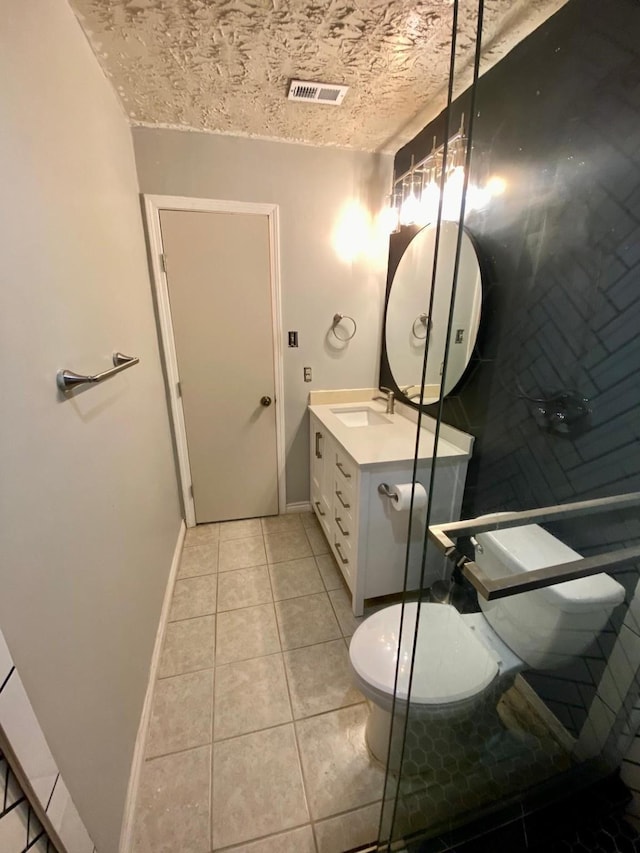 1903 Barons Gln, Sugar Land, TX 77478 - bathroom with baseboards, vanity, tile patterned floors, and toilet