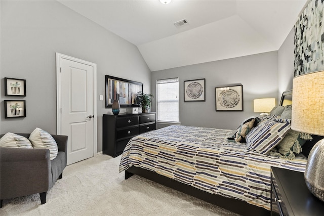 5518 Fleming Rock Ln, Fulshear, TX 77441 - bedroom with carpet floors, vaulted ceiling, and baseboards