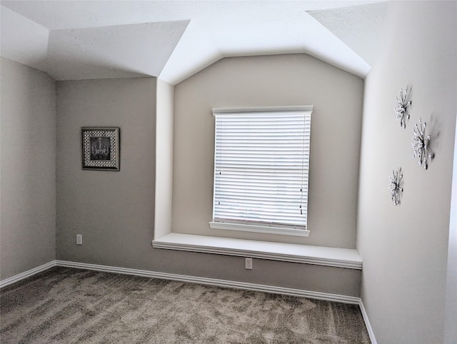 10718 Wall Fern Way, Houston, TX 77034 - carpeted empty room featuring baseboards and vaulted ceiling