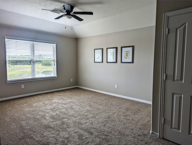 10718 Wall Fern Way, Houston, TX 77034 - empty room with carpet floors, baseboards, and a ceiling fan