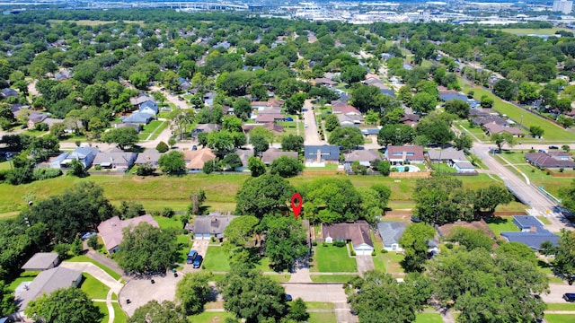 aerial view of residential area
