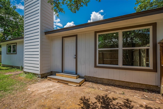 23331 Balthasar St, Spring, TX 77373 - entrance to property featuring a chimney