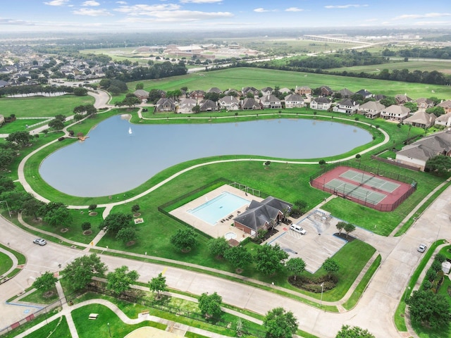 3011 Tandem Ct, Rosenberg, TX 77471 - aerial view of property's location with a large body of water and nearby suburban area