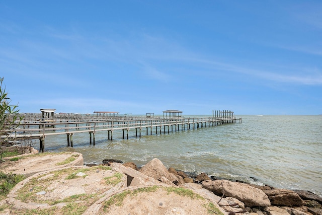 1501 Ashley Ct, Seabrook, TX 77586 - dock area featuring a water view