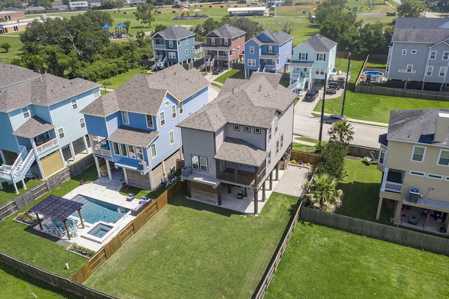 1501 Ashley Ct, Seabrook, TX 77586 - aerial perspective of suburban area