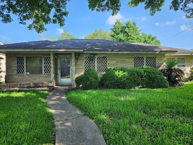 view of front of property with stone siding