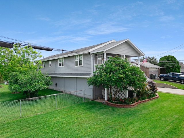2120 73rd St, Galveston, TX 77551 - view of home's exterior with roof with shingles